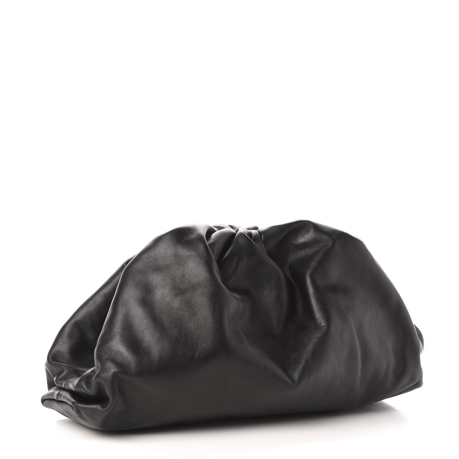 Bottega Veneta Smooth Butter Calf The Pouch Oversized Clutch Black 3 of 13