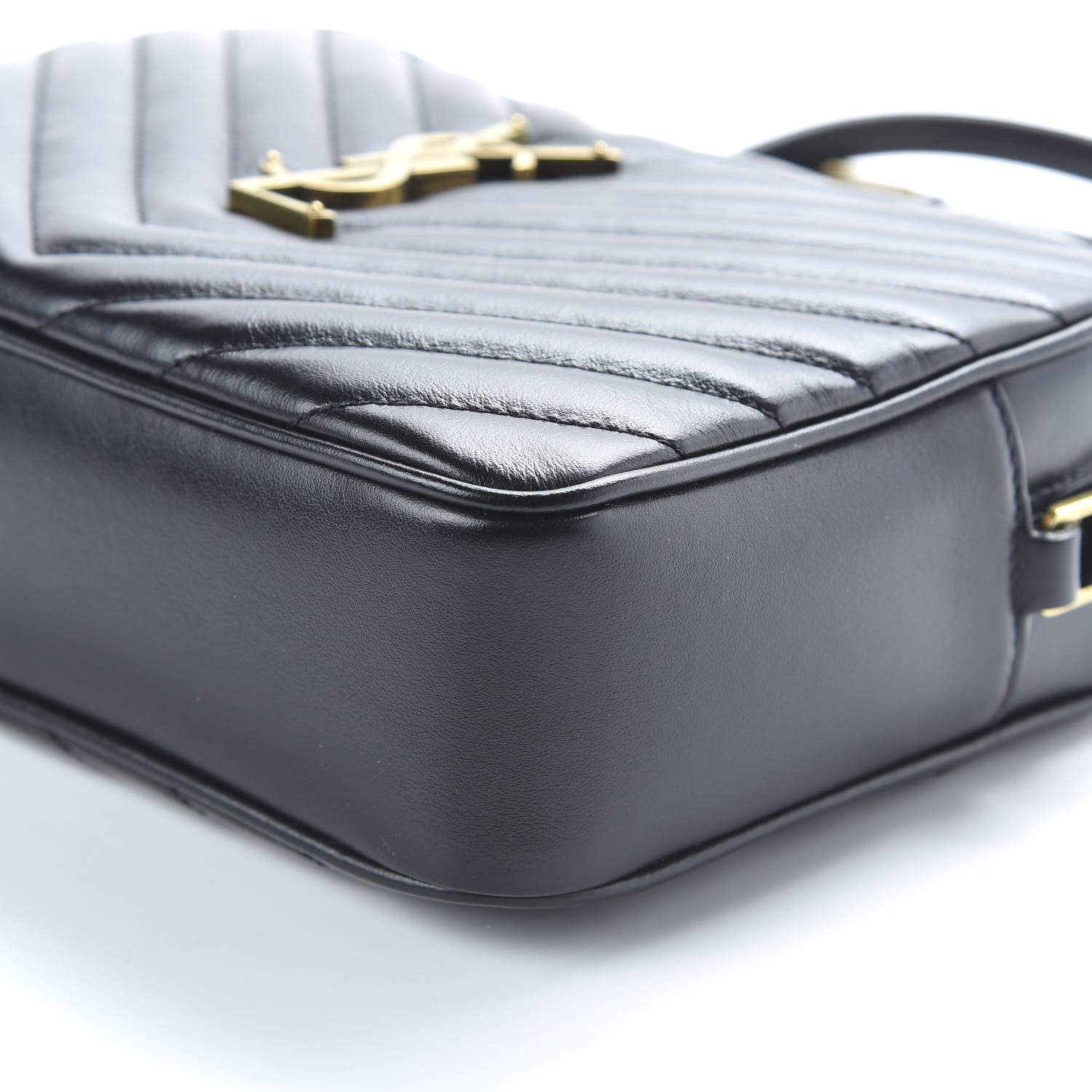 Saint Laurent Calfskin Matelasse Monogram Lou Camera Bag Black 6 of 8