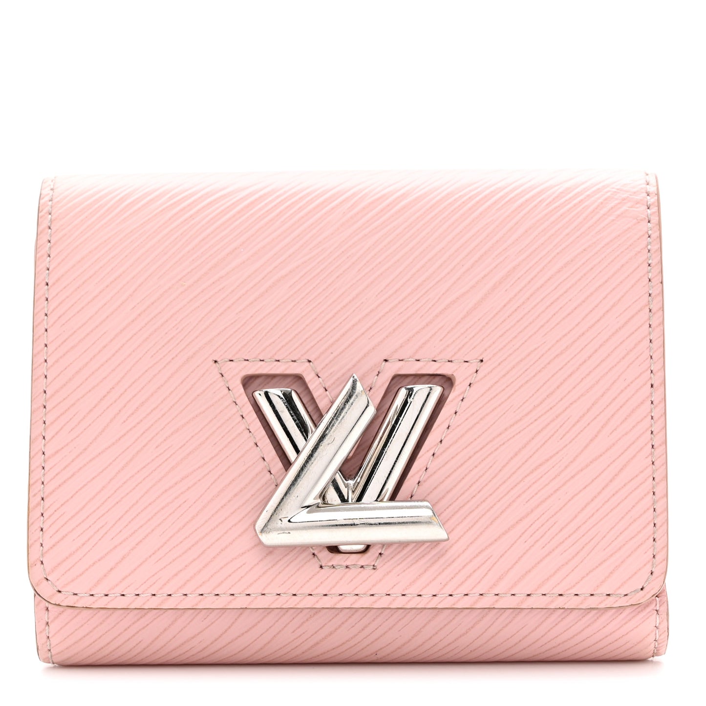 Epi Twist Compact Wallet Rose Ballerine
