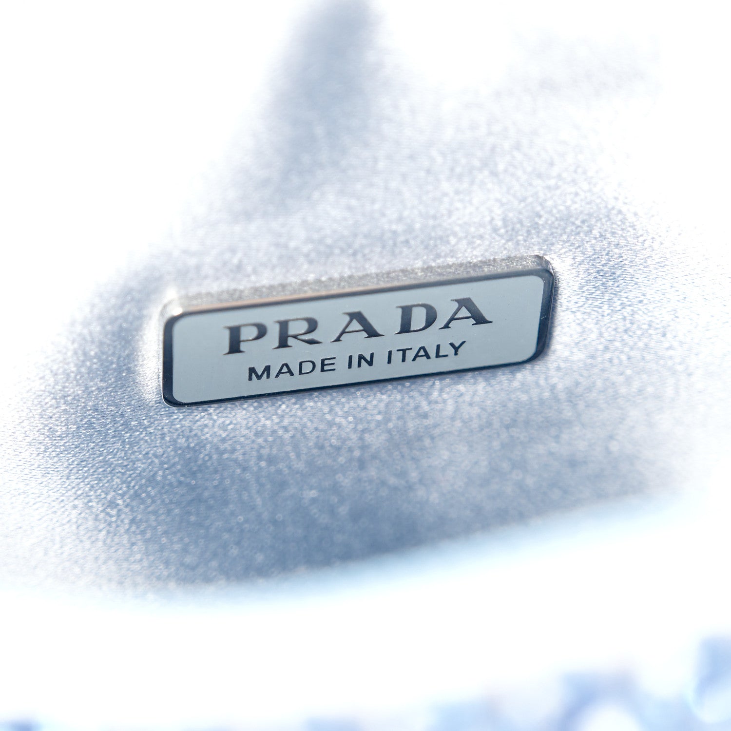 Prada Satin Crystal Mini Re-Edition 2000 Bag Celeste 6 of 11