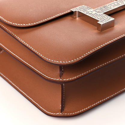 Hermes Grained Monsieur Lizard Constance 24 Gold Ombre 9 of 11