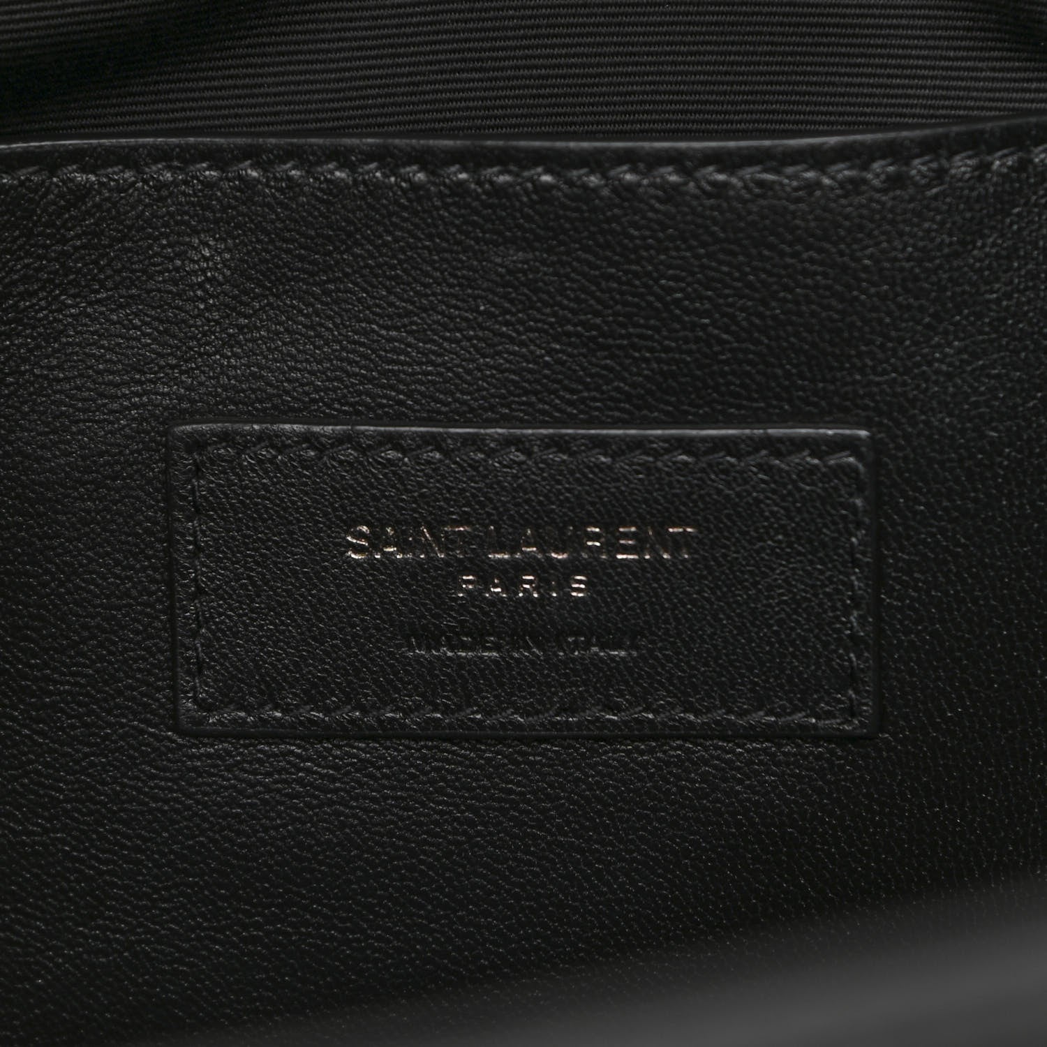 Saint Laurent Calfskin Crocodile Embossed Medium West Hollywood Monogram Fold-Over Grey 6 of 11
