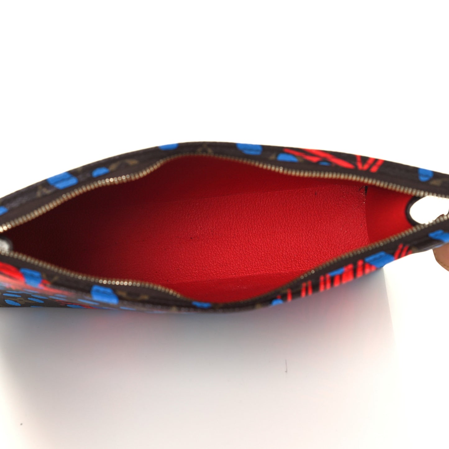 Monogram Jungle Dots Toiletry Pouch 26 Coquelicot Denim