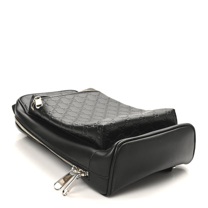 Gucci Guccissima Sling Backpack Black 4 of 10