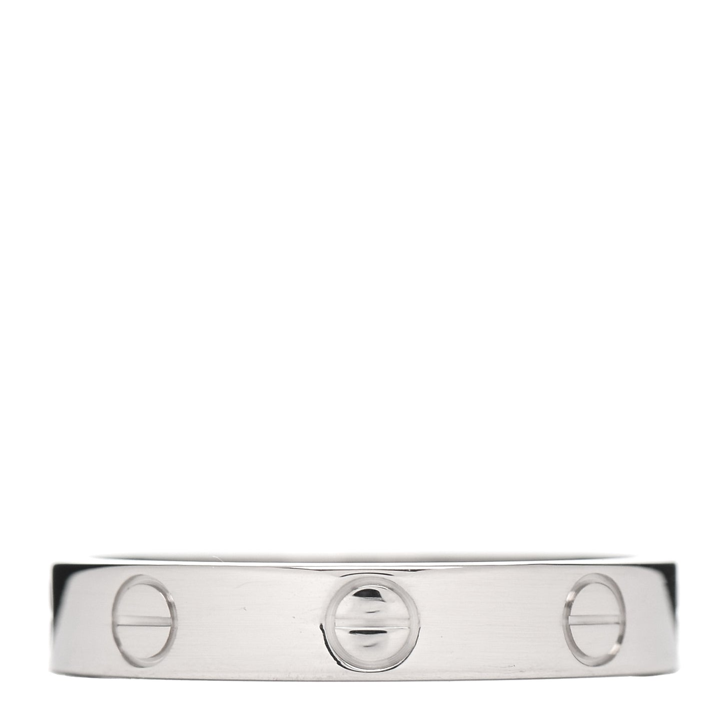 18K White Gold 3.5mm LOVE Wedding Band Ring 55 7.25