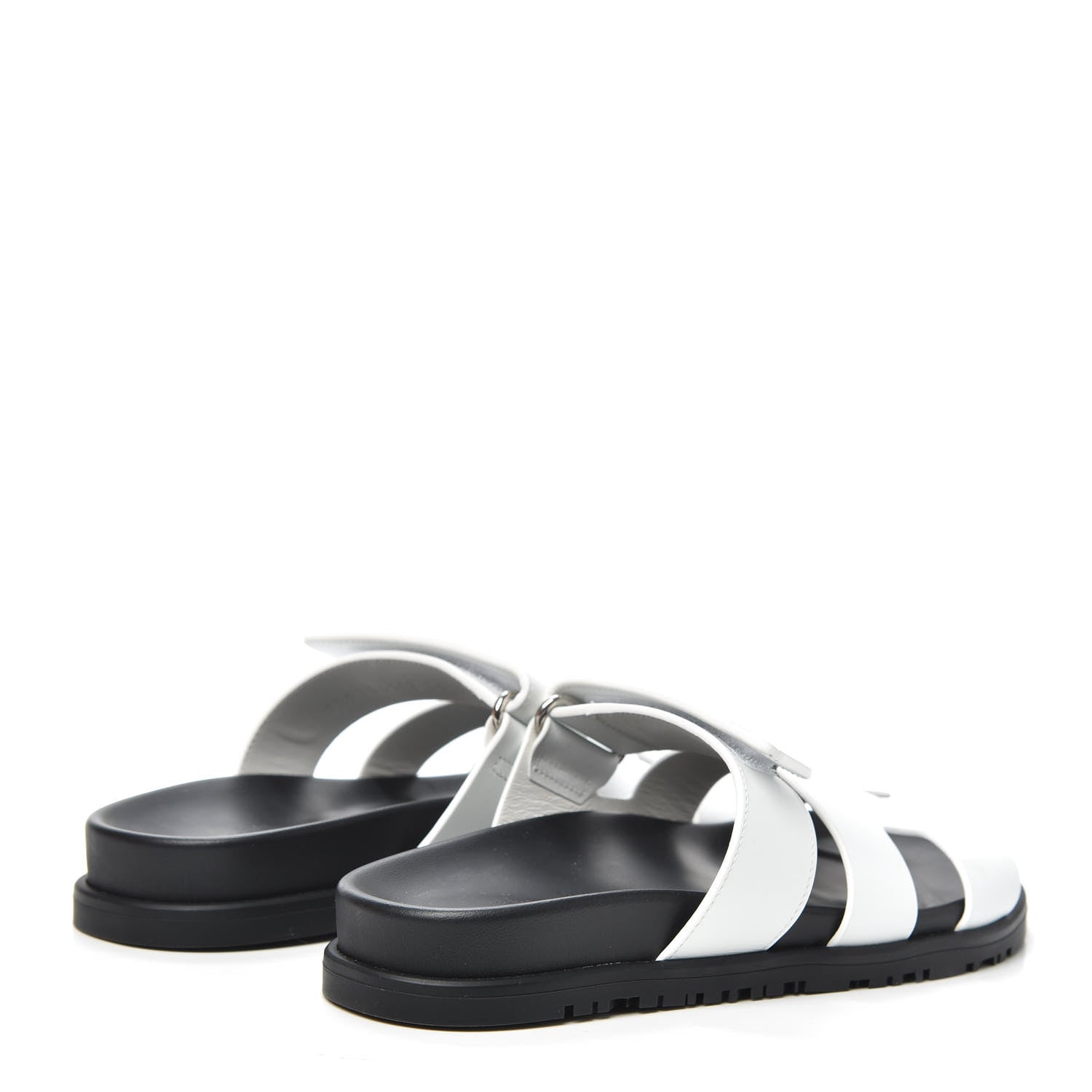 Hermes Calfskin Womens Chypre Sandals 36 White 4 of 7
