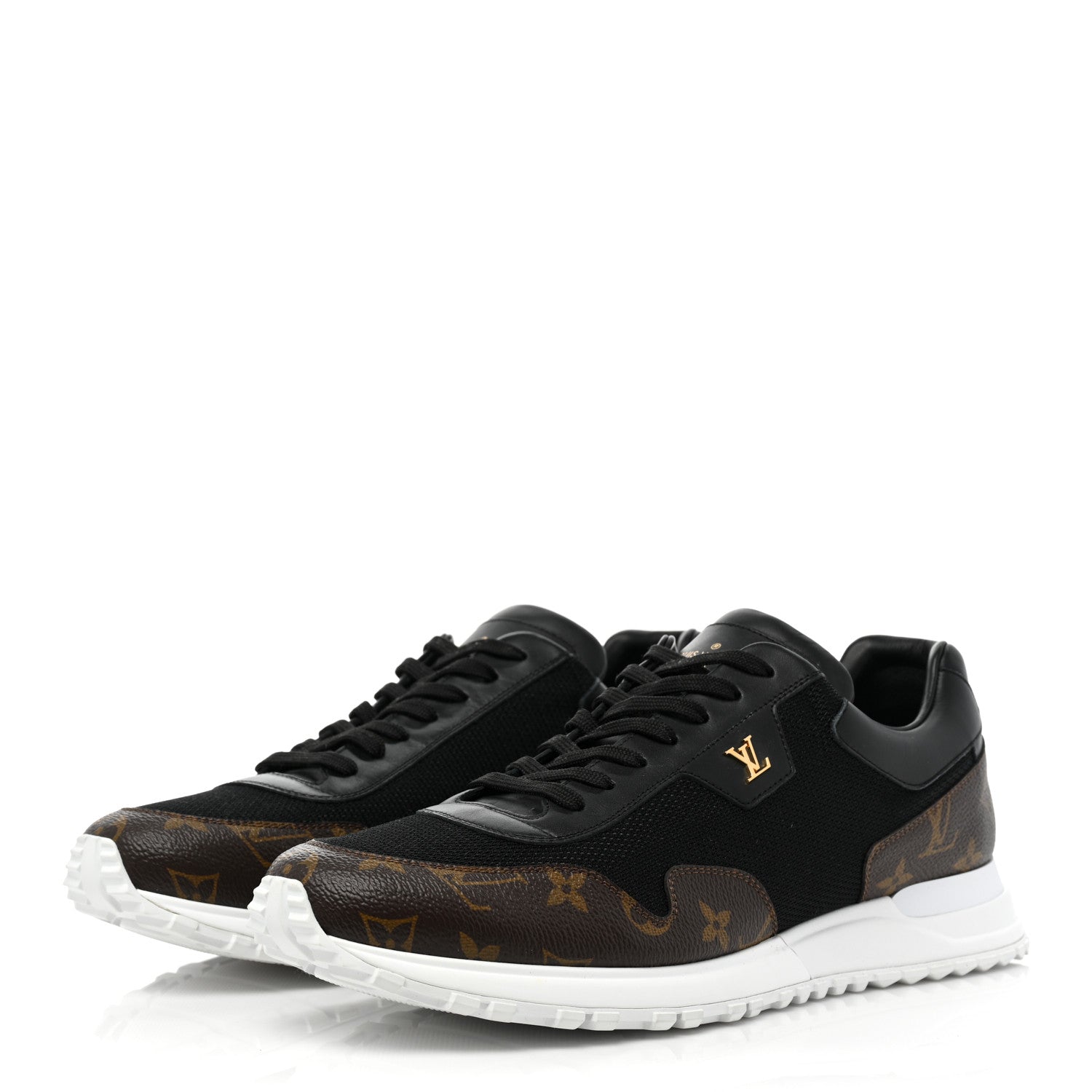 Louis Vuitton Monogram Mens Run Away Sneakers 10 Black 3 of 10