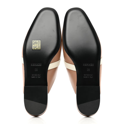 Hermes Goatskin Oz Mules 38 Rose Perle Multicolor 5 of 9
