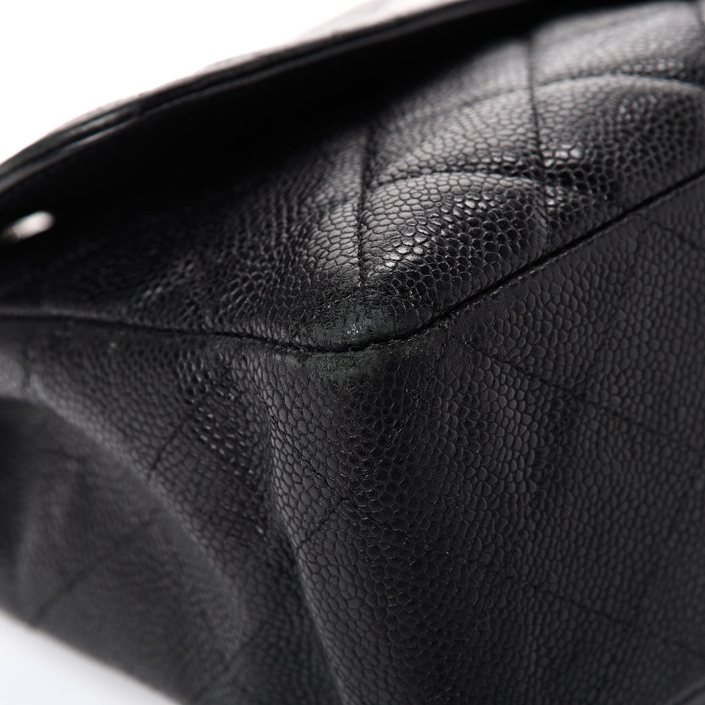 Caviar Quilted Jumbo Single Flap Black