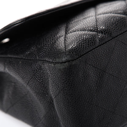 Chanel Caviar Quilted Jumbo Single Flap Black 8 of 21