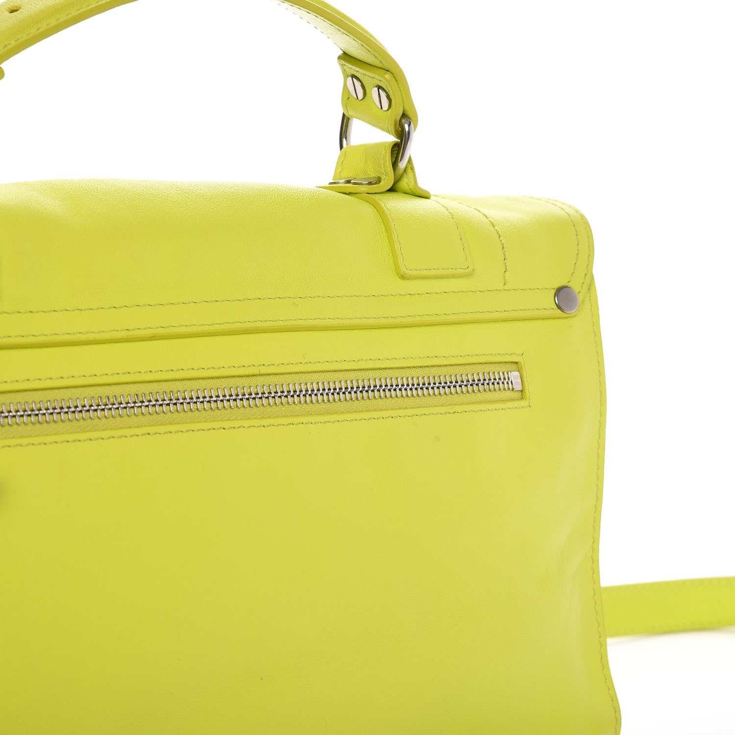 Proenza Schouler Lambskin Medium PS1 Satchel Sulfur 12 of 14