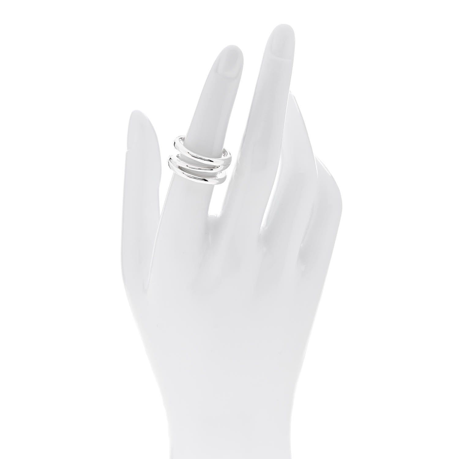 Tiffany Sterling Silver Zig Zag Ring 53 6.5 2 of 4