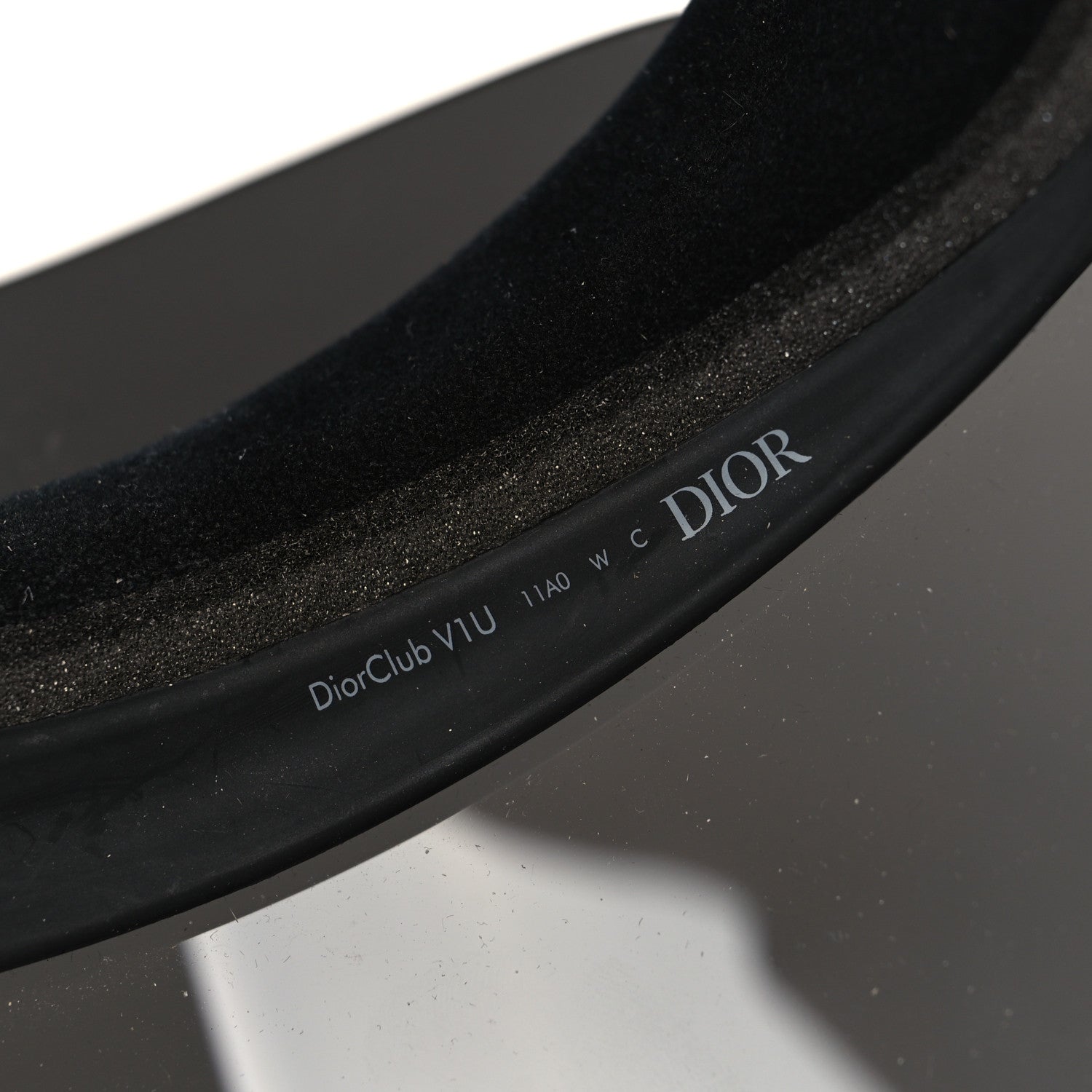 Christian Dior Mirrored DiorClubV1U Sun Visor Black 5 of 6