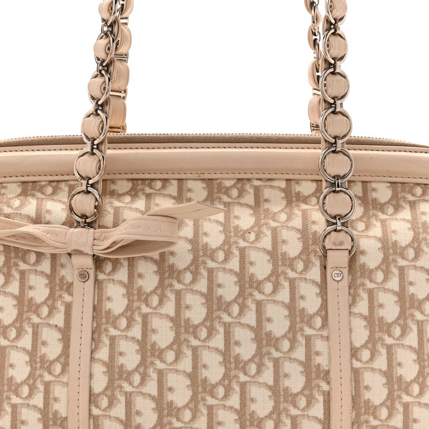 Monogram Trotter Romantique Zipped Tote Beige