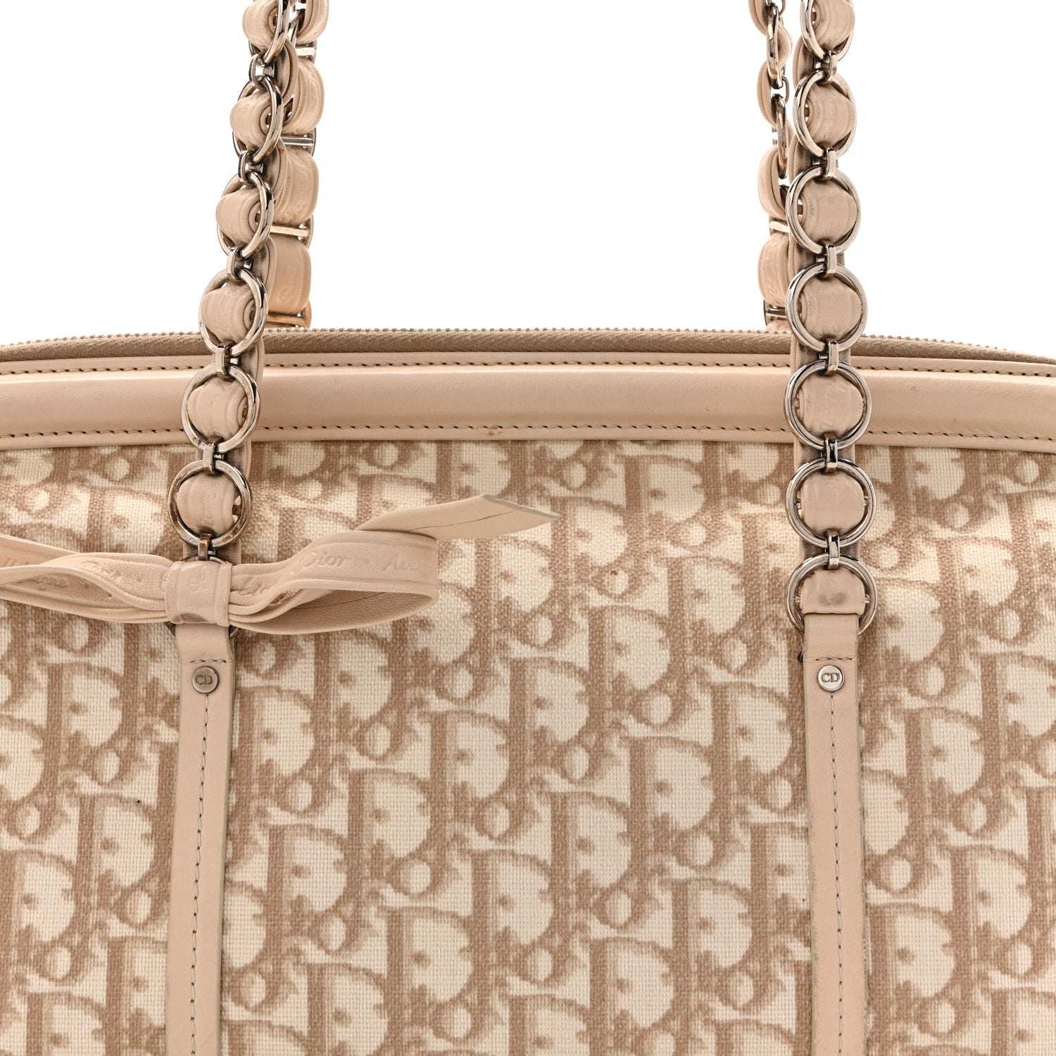 Christian Dior Monogram Trotter Romantique Zipped Tote Beige 8 of 16