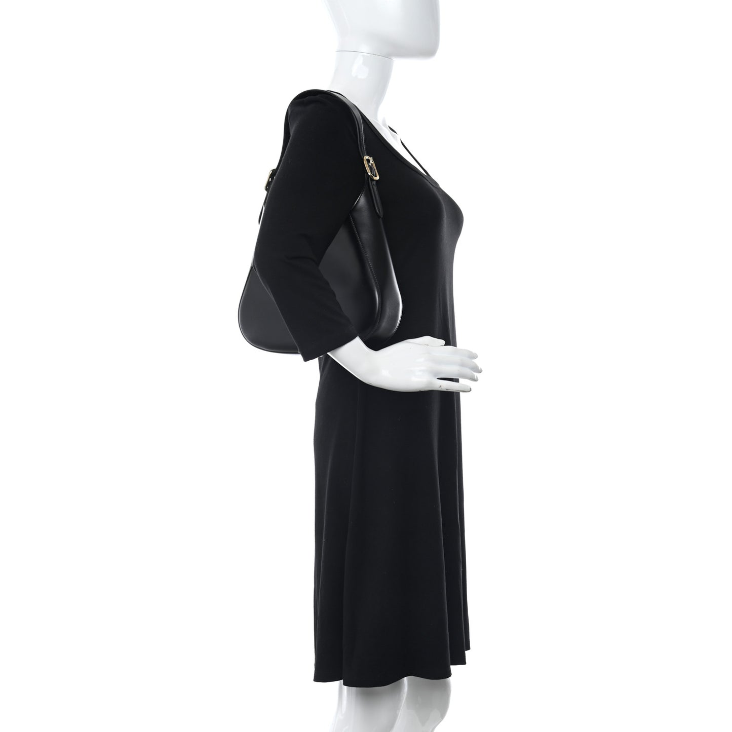 Box Calfskin Shoulder Bag Black