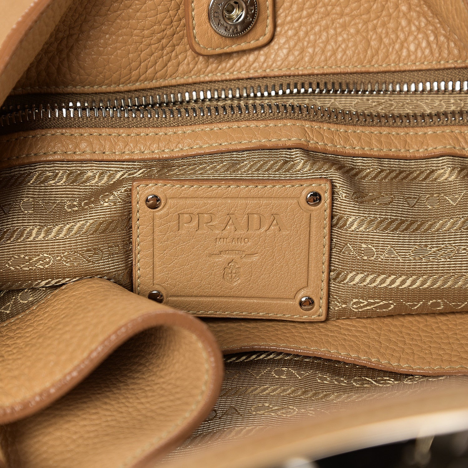 Prada Vitello Daino Sacca Hobo Sughero 5 of 11