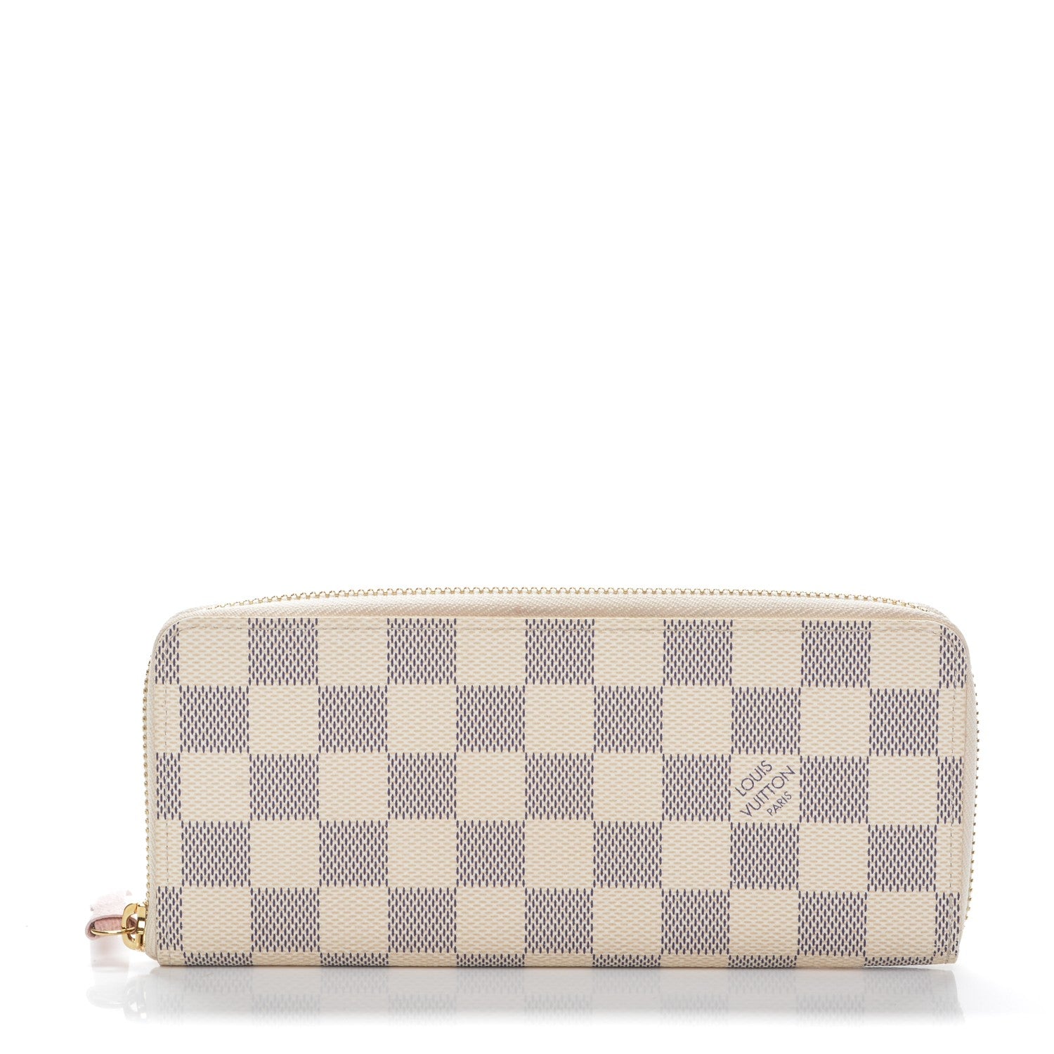 Louis Vuitton Damier Azur Clemence Wallet Rose Ballerine 1 of 6
