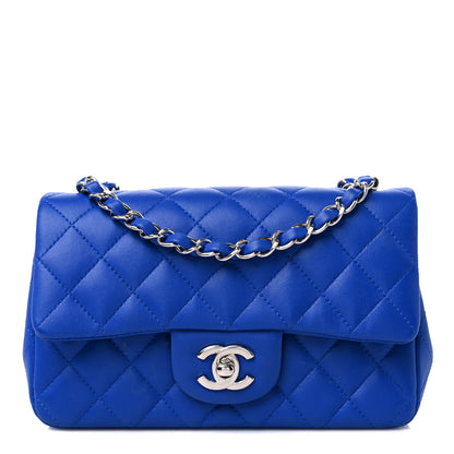 Chanel Lambskin Quilted Mini Rectangular Flap Royal Blue 1 of 12