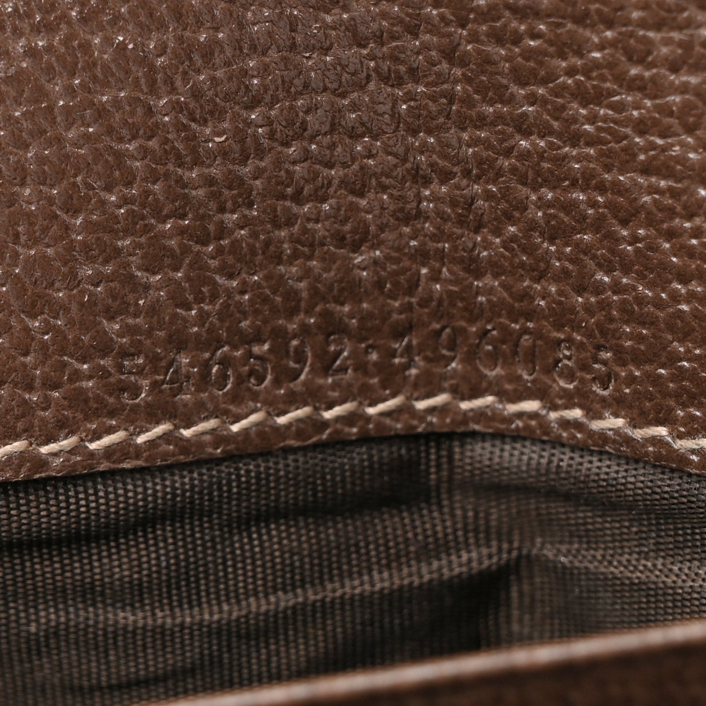 GG Supreme Monogram Web Ophidia Wallet On Chain Brown