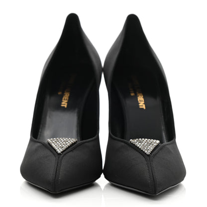 Saint Laurent Canvas Faille Paris 95 Pumps 36 Black 2 of 9