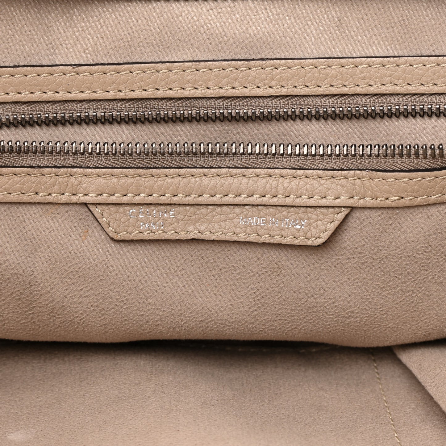 Drummed Calfskin Mini Luggage Dune