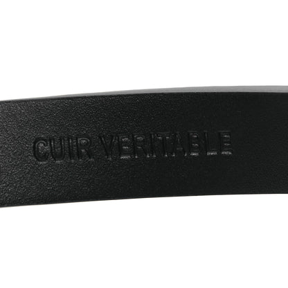 Chanel Calfskin Crystal Chain Logo Belt 85 34 Black 7 of 7