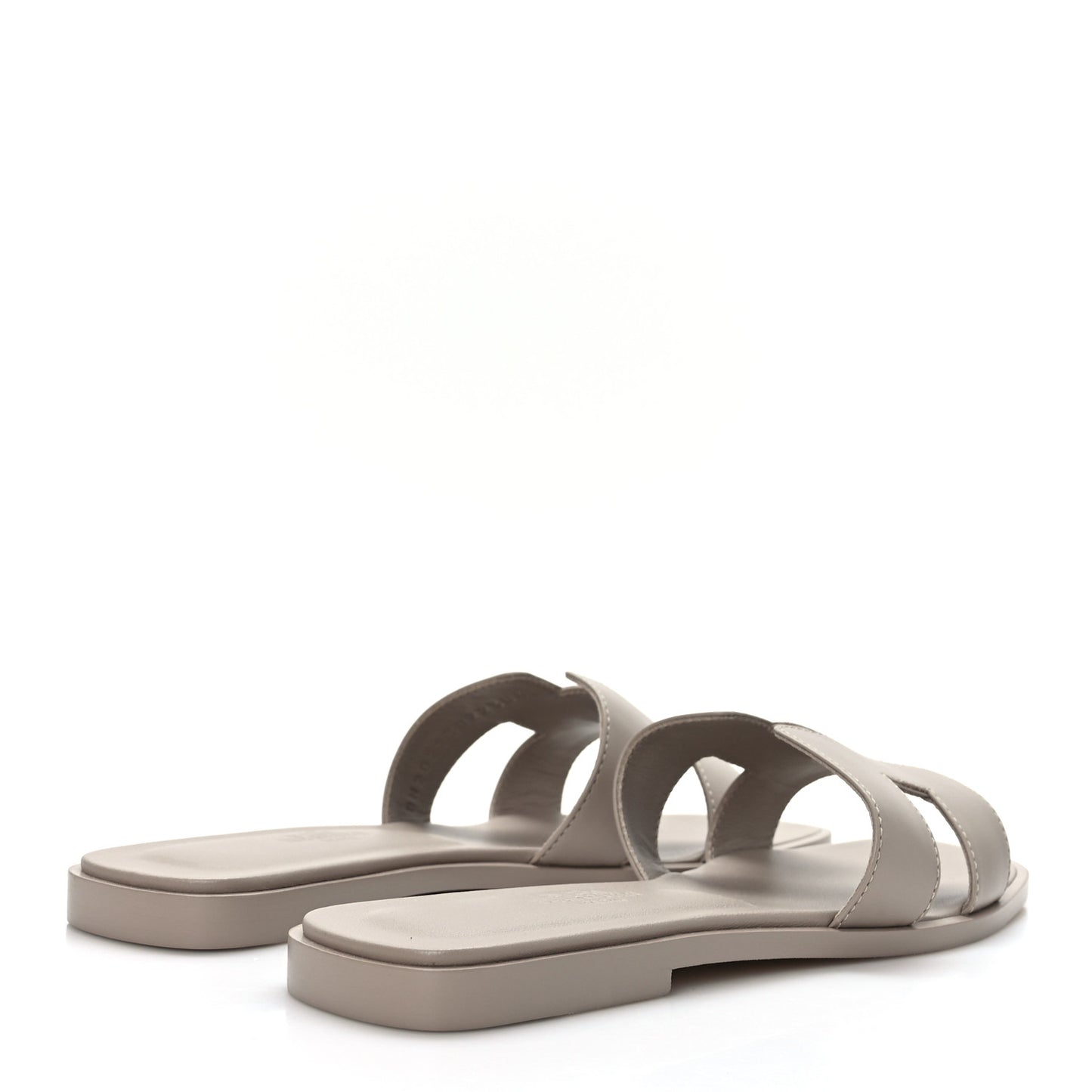 Box Calfskin Oran Sandals 35.5 Beige Mastic