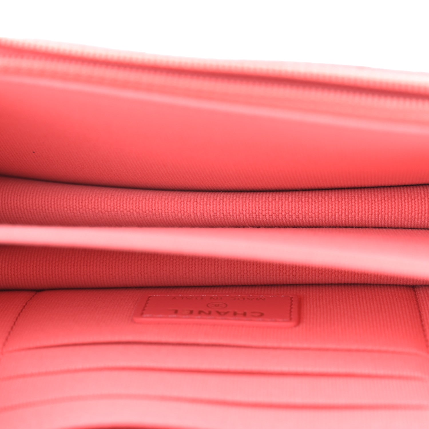 Chanel Lambskin Enamel Quilted Pending CC Clutch With Chain Pink 5 of 11