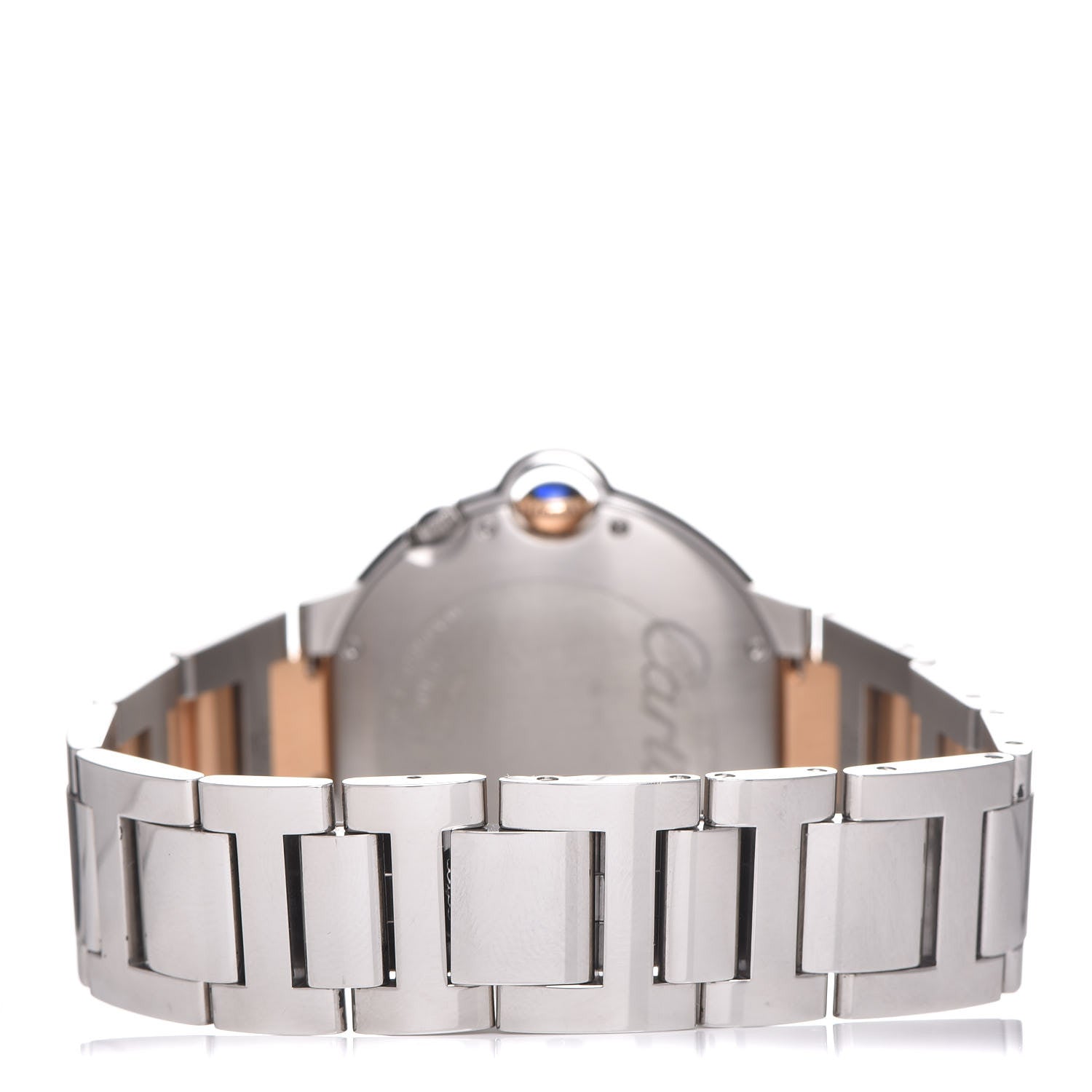 Cartier Stainless Steel 18K Pink Gold 38mm Ballon Bleu De Two Timezone Quartz Watch 4 of 9
