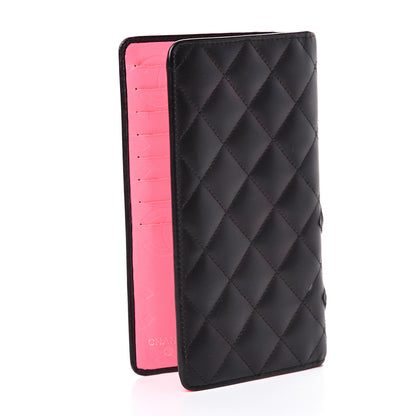 Chanel Calfskin Quilted Cambon Yen Wallet Black 2 of 10