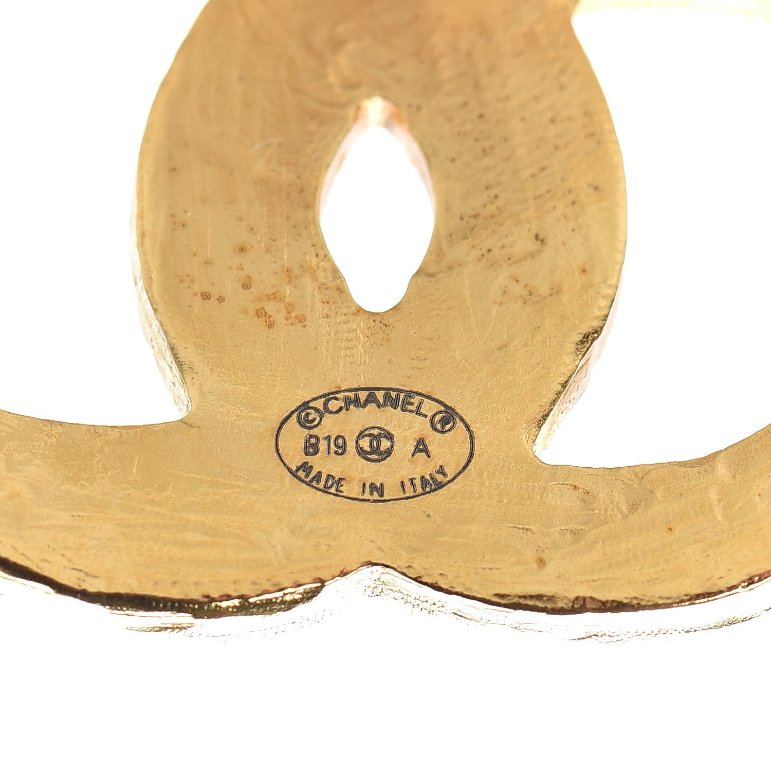 Chanel Along The Nile CC Earrings Gold Black 4 of 6