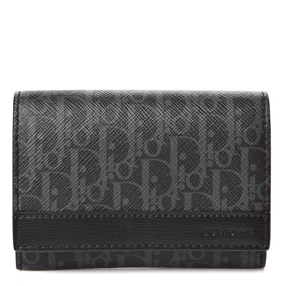 Christian Dior Homme Monogram Porte Cartes De Visite Grise 1 of 8