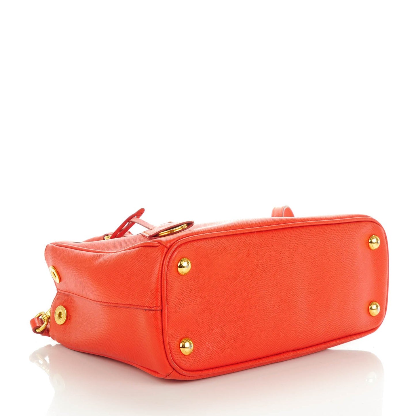 Saffiano Mini Galleria Double Zip Tote Lacca
