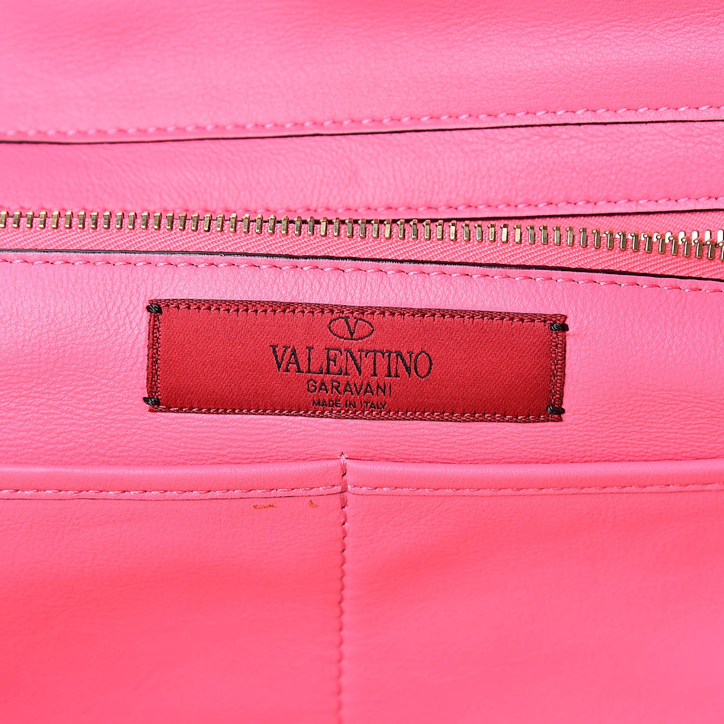 Vitello Medium Rockstud Tote Fuxia Fluo
