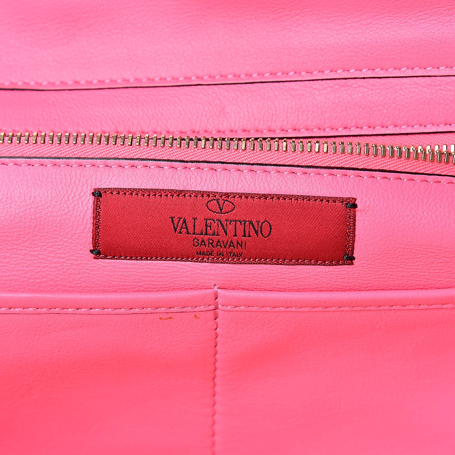 Valentino Garavani Vitello Medium Rockstud Tote Fuxia Fluo 6 of 12
