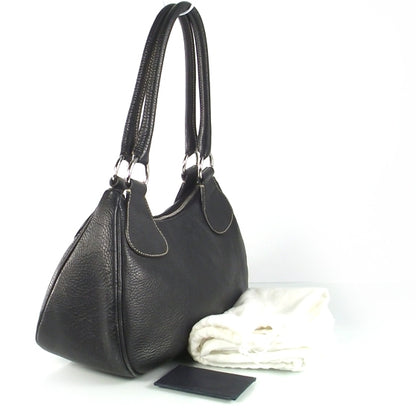 Prada Vitello Daino Shoulder Bag Black 3 of 8