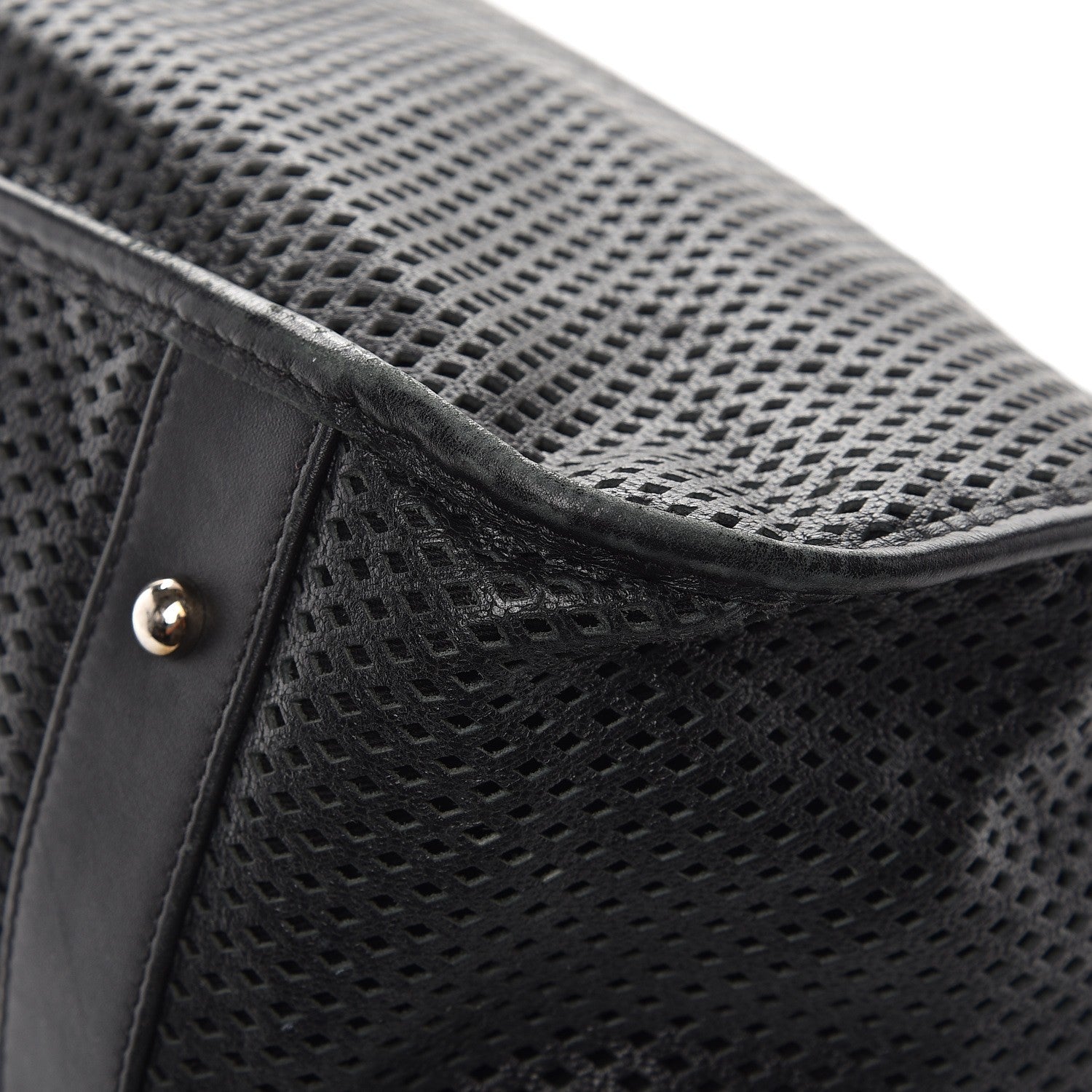Chanel Calfskin Perforated Up In The Air Tote Black 9 of 11