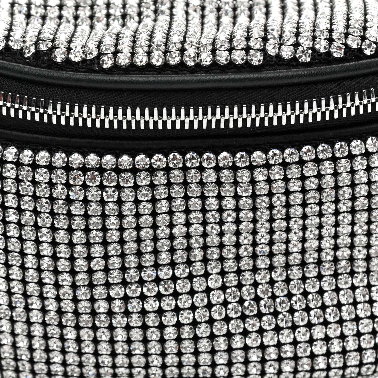 Alexander Wang Rhinestone Mesh Mini Attica Belt Bag Black 9 of 12