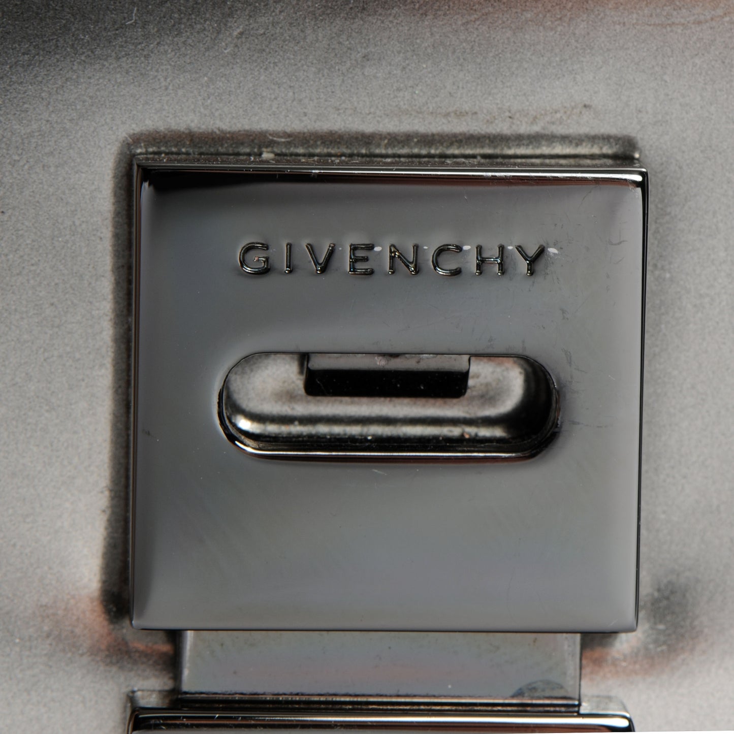 Metallic Calfskin Mini Pandora Box Crossbody Bag Gunmetal