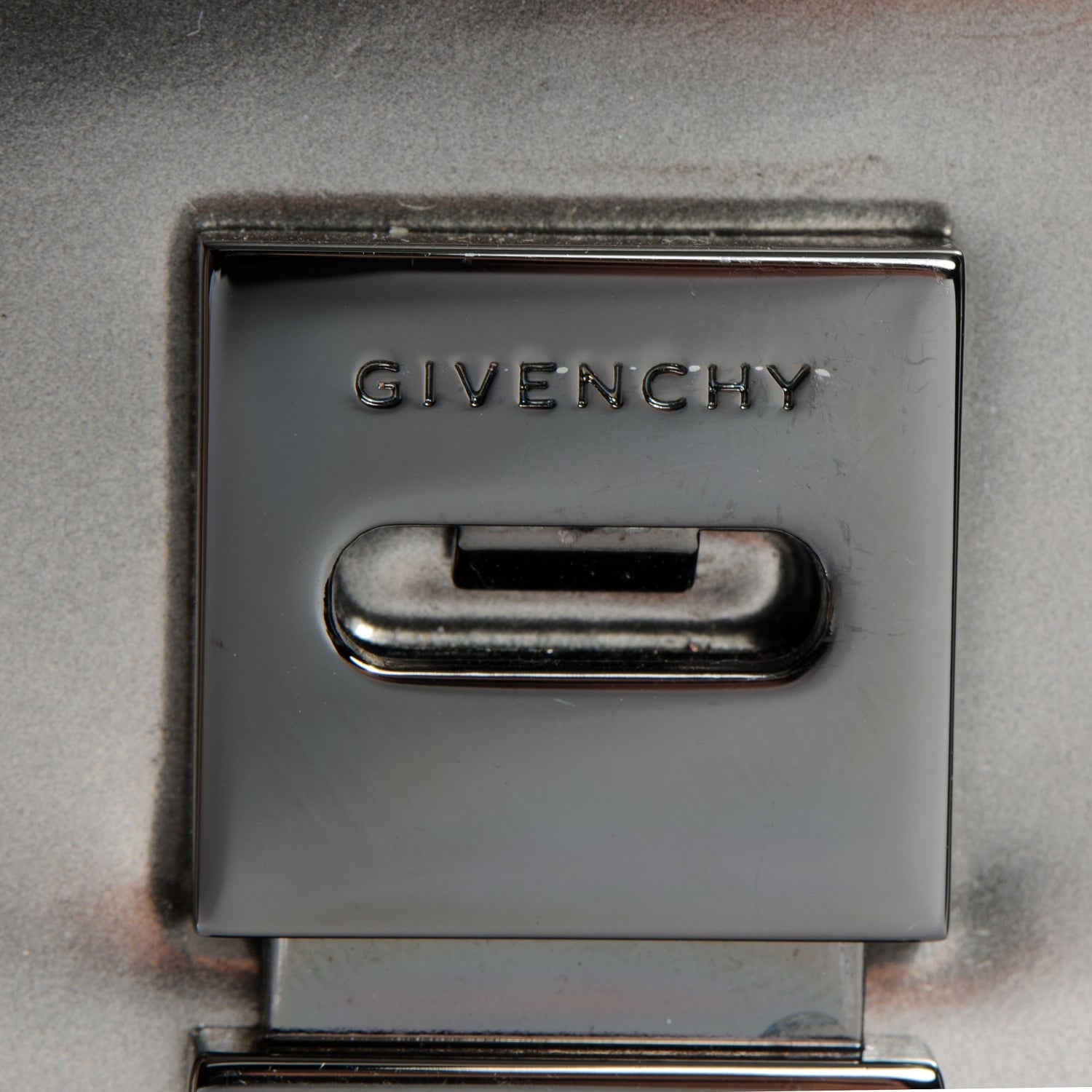 Givenchy Metallic Calfskin Mini Pandora Box Crossbody Bag Gunmetal 10 of 10