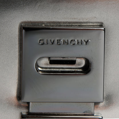 Givenchy Metallic Calfskin Mini Pandora Box Crossbody Bag Gunmetal 10 of 10