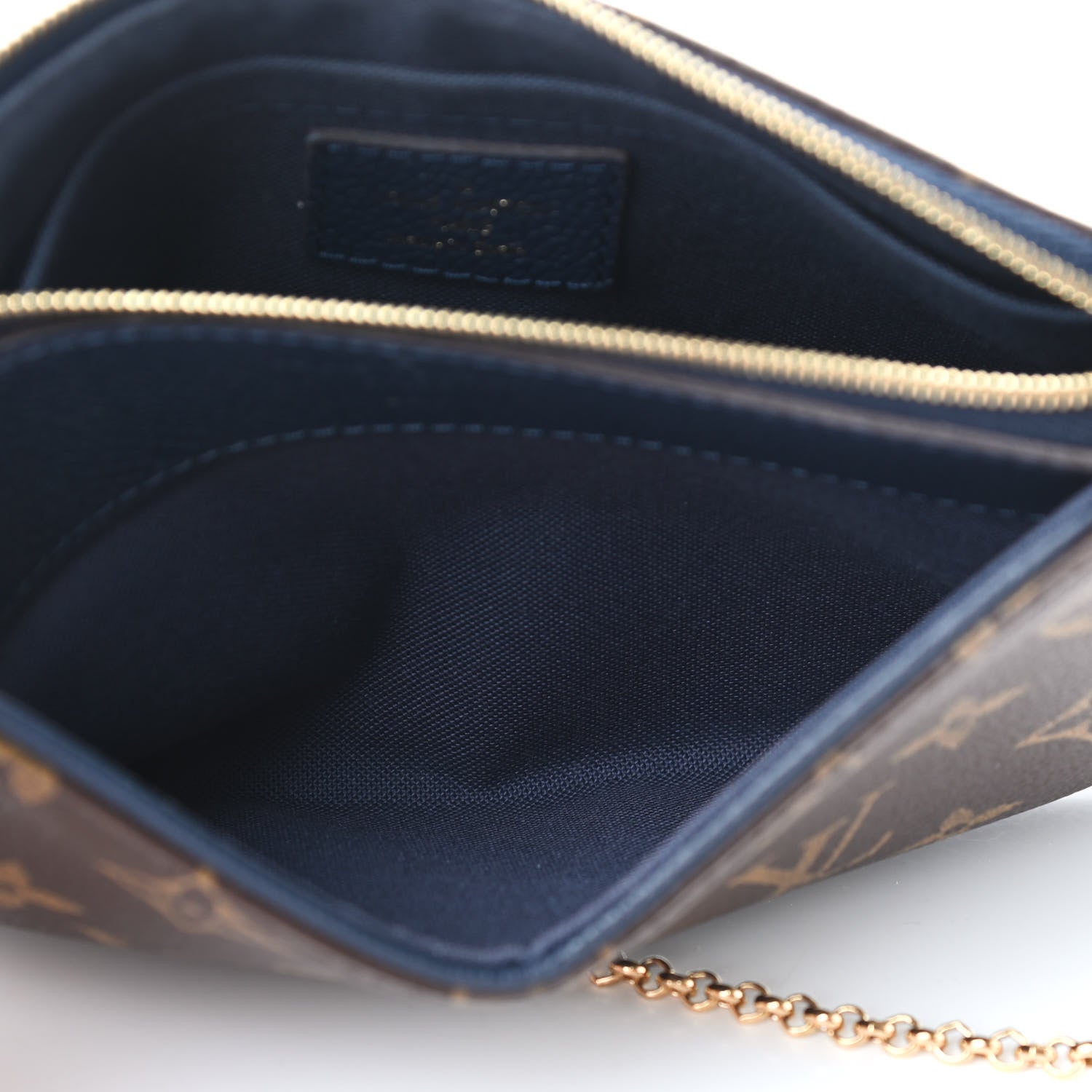 Louis Vuitton Monogram Pallas Clutch Blue Marine 7 of 12