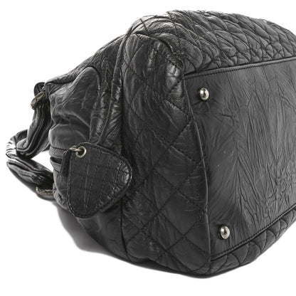 Chanel Aged Calfskin Coco Rider Bowling Bag Black 9 of 10