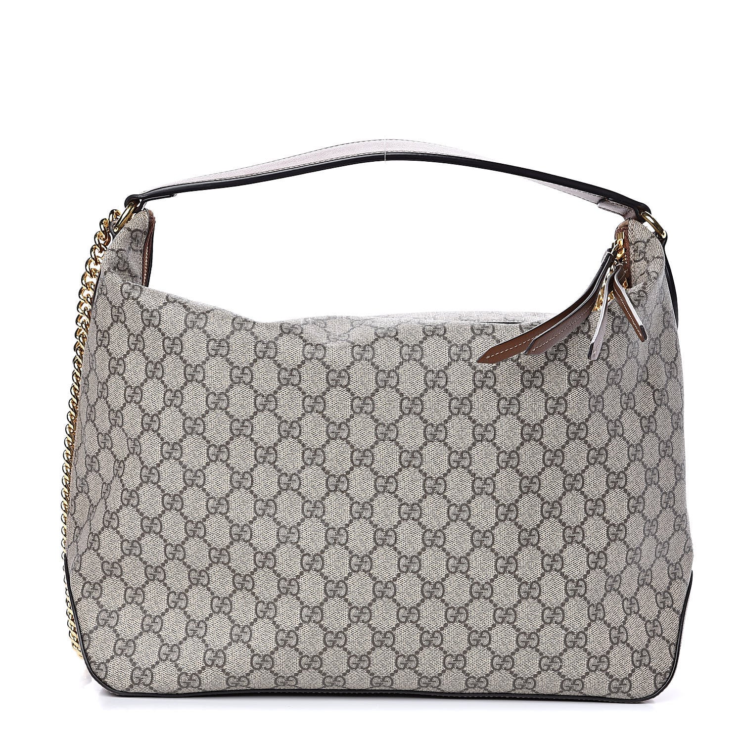 Gucci GG Supreme Monogram Large Linea A Hobo Light Brown 1 of 11