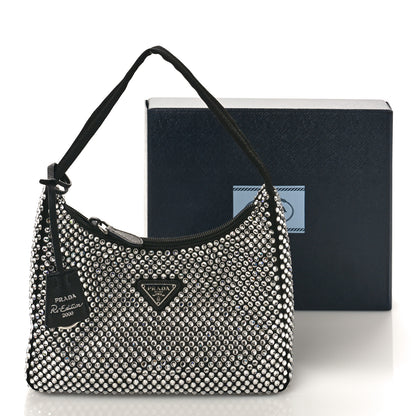 Prada Satin Crystal Mini Re-Edition 2000 Bag Cristal 9 of 9