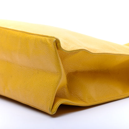 Chanel Caviar CC Tote Yellow 7 of 12