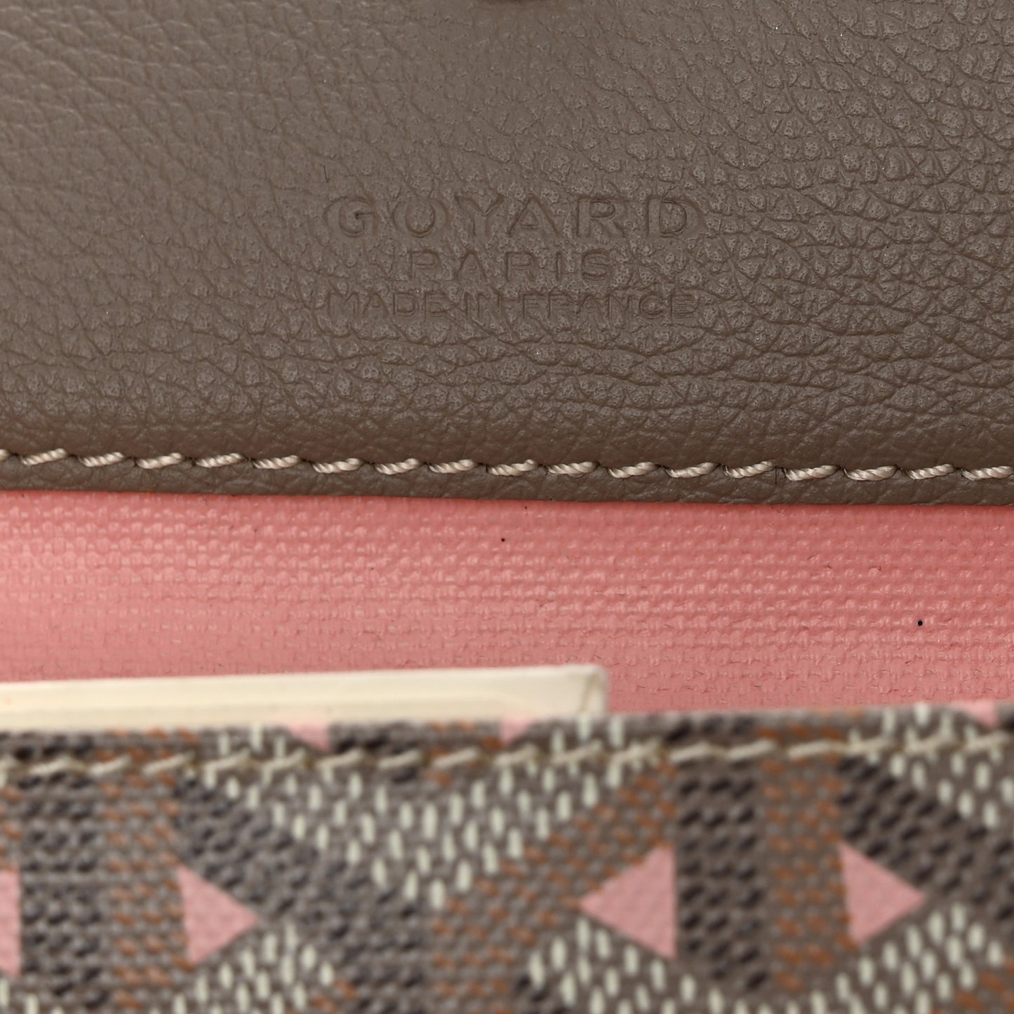 Goyardine Saint Louis Claire Voie PM Grege Powder Pink