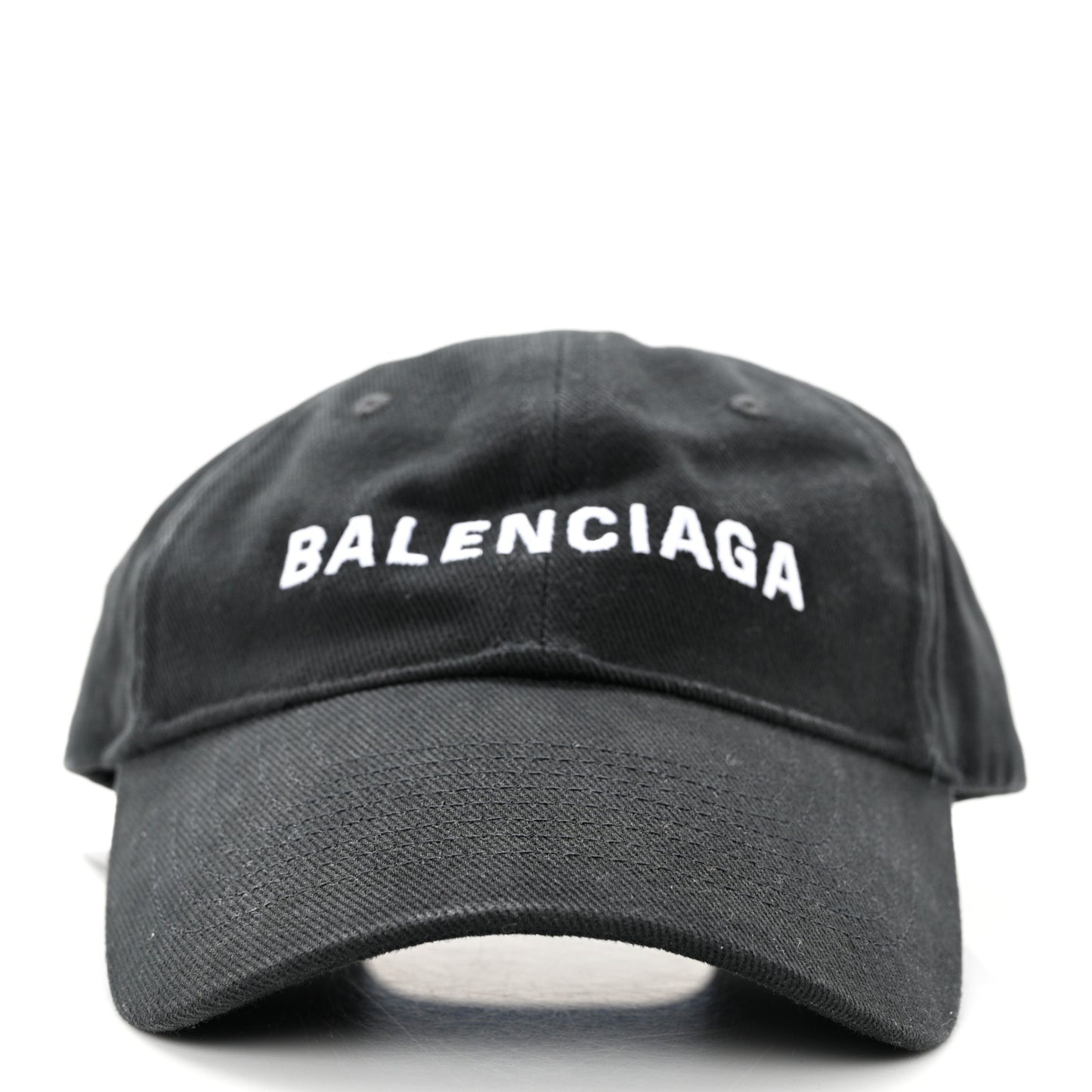 Cotton Logo Classic Baseball Cap 58 L Black White