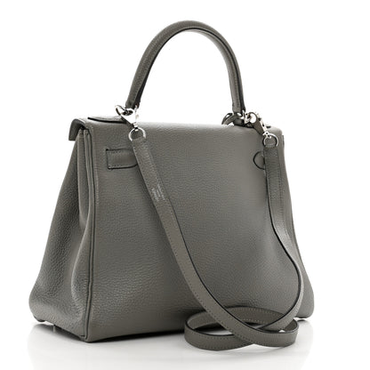 Hermes Togo Kelly Retourne 28 Gris Mouette 3 of 16